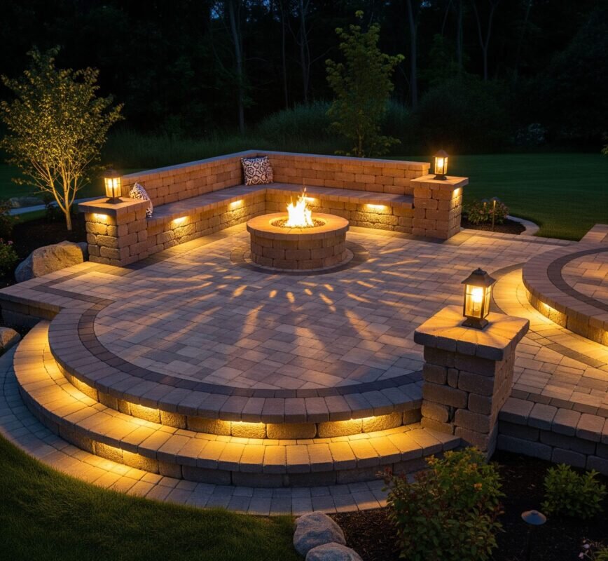 Landscape Lighting - 4 Seasons Landscaping Yorkville IL